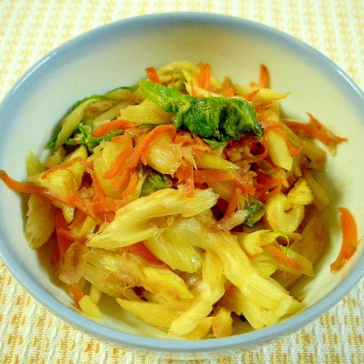 セロリと人参の丸ごとツナきんぴら レシピ 作り方 By Kojarin7 楽天レシピ